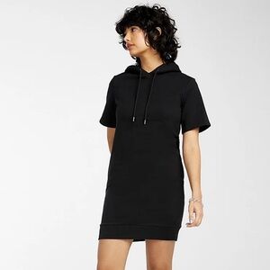 Calvin Klein Black Hoodie Dress Size XL